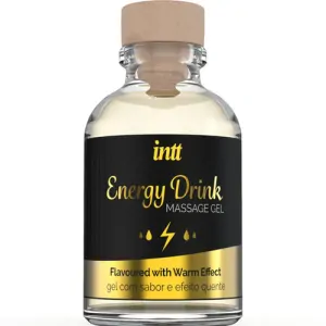 Intímny masážny olej INTT s príchuťou energetického nápoja - 30ml