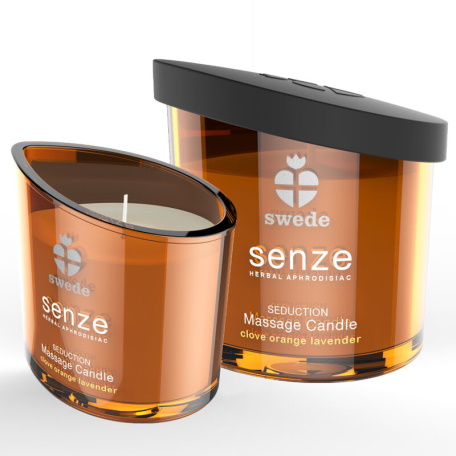 Masážna sviečka Swede Senze - Klinček, Pomaranč, Levandula- 50ml