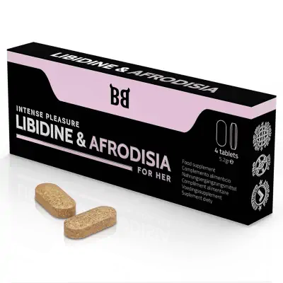LIBIDINE & AFRODISIA INTENSE PLEASURE FOR WOMEN  - BlackBull by Spartan - 4 tablety