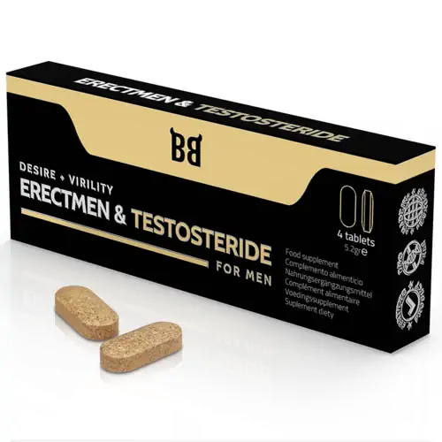 Erectmen & Testosteride BlackBull by Spartan - 4 tablety