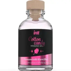 Intímny masážny olej INTT s príchuťou cukrovej vaty - 30ml