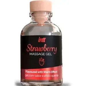 Intímny masážny olej INTT s príchuťou jahody 30ml