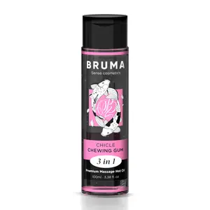 Prémiový masážny olej BRUMA 3v1 - príchuť žuvačka - 100ml