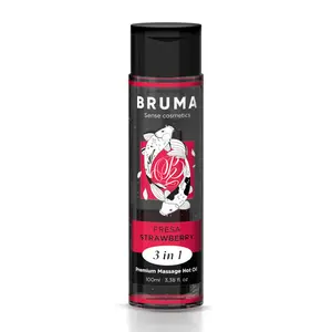 Prémiový masážny olej BRUMA - príchuť: jahoda 100ml