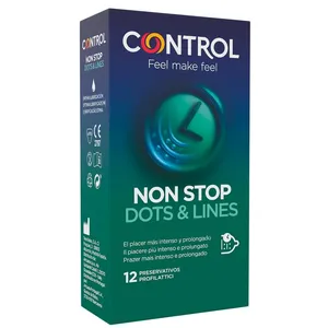 Kondómy Control Nonstop dots and lines 12ks