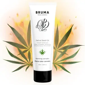 Lubrikačný gél "BRUMA s olejom zo somien Sativa" s hrejivým efektom - 100 ml