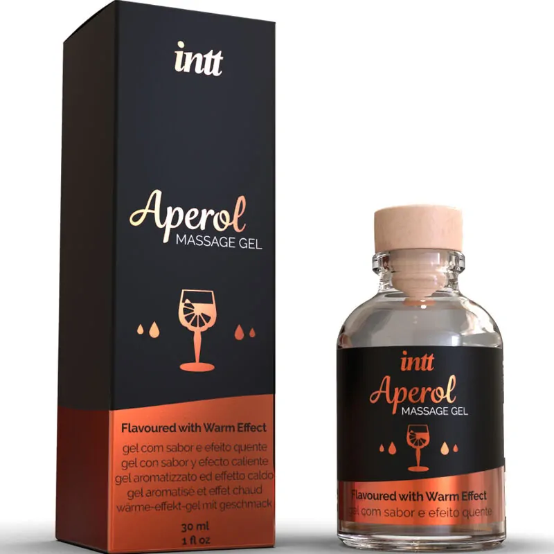 Intímny masážny olej INTT s príchuťou Aperol - 30ml
