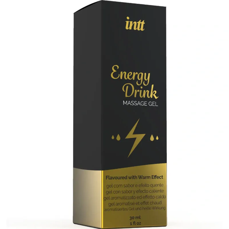 Intímny masážny olej INTT s príchuťou energetického nápoja - 30ml