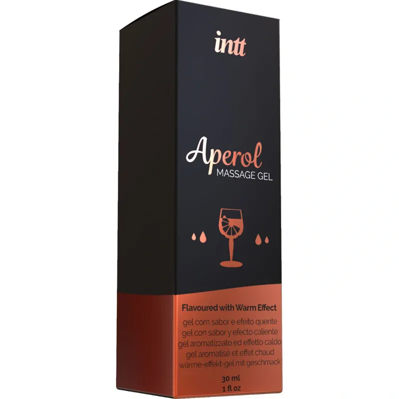 Intímny masážny olej INTT s príchuťou Aperol - 30ml