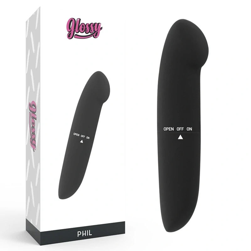 Vibrátor Glossy "Phil" - čierny