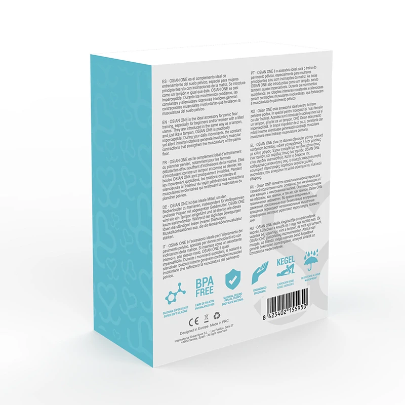 Prémiová silikónová venušina gulička Moressa "Osian one" - tyrkysová