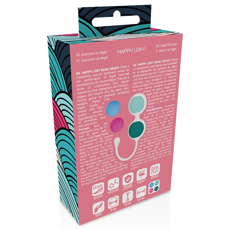 Prémiové venušine guličky Happy Loky "Kegel Beads"