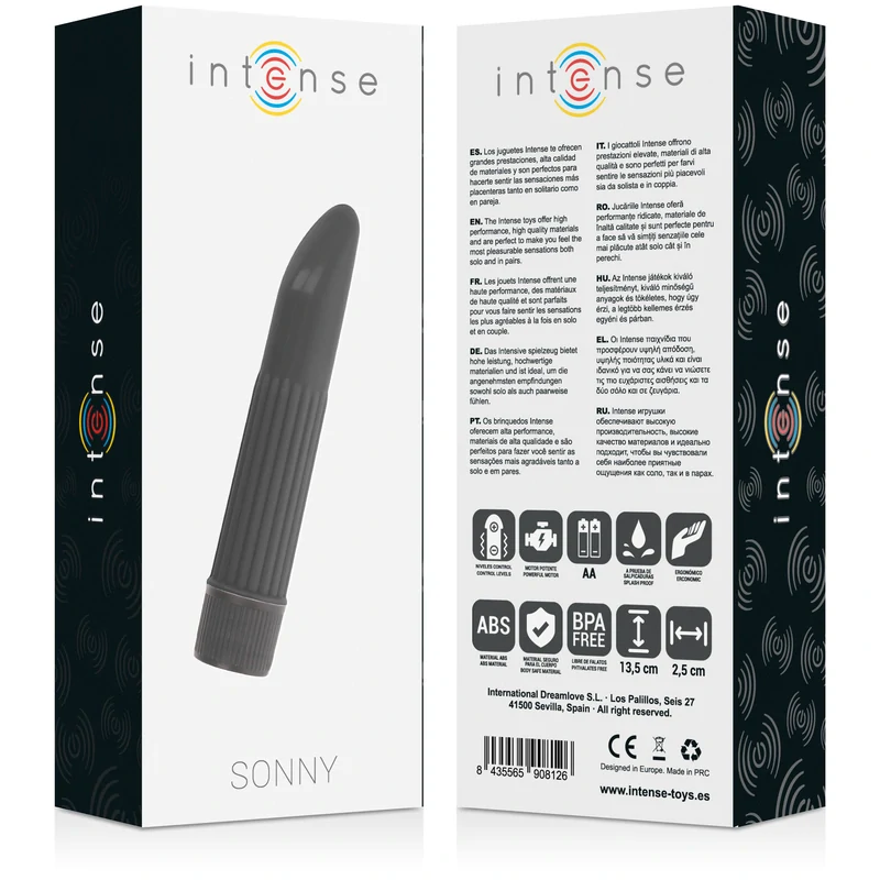 Vibrátor Intense Sonny Black - 13.5cm